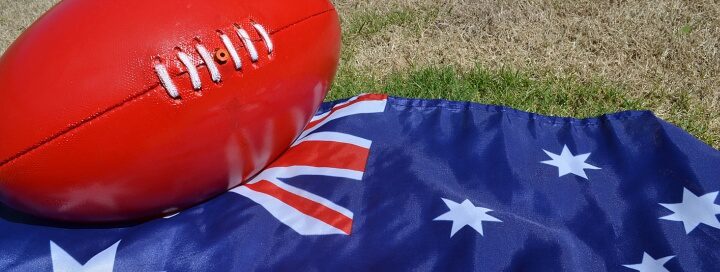 AFL Flag and ball